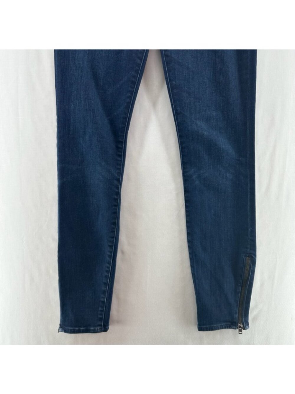 Madewell Skinny Skinny Ankle Zip Jeans Womens 26 Low Rise Stretch Dark Wash Blue - Picture 4 of 13